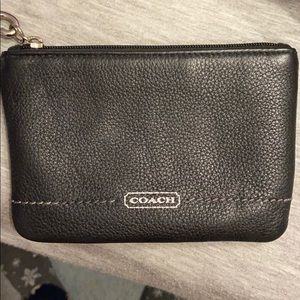 Black coach wristlet
